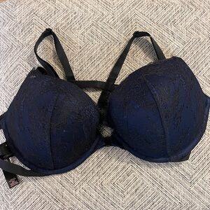 Victoria’s Secret Midnight Blue Lace push up Bra